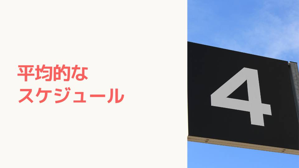 平均的なスケジュール